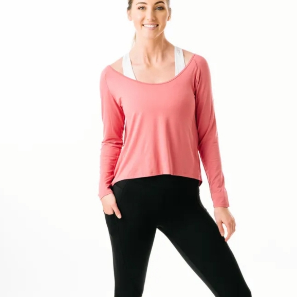 ZYIA Light Brick Namaste Long Sleeve T
